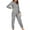 Gray, variant on TOPUUTP Womens Plush Hooded Jumpsuit Sherpa Fuzzy Pajamas Long Sleeve Cute Cat One Piece Onesie Winter Warm Rompers Sleepwear