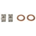 thumbnail image 4 of TRQ Rear Brake Pad and Rotor Set Semi Metallic Slotted Drilled Calipers Fits 2007-2012 Lexus ES350 2008-2012 Toyota Avalon 2007-2011 Camry, 4 of 5
