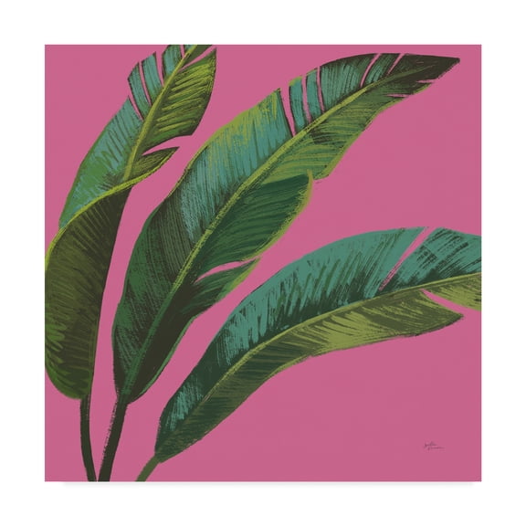 Trademark Fine Art 'Welcome to Paradise XI on Pink' Canvas Art by Janelle Penner