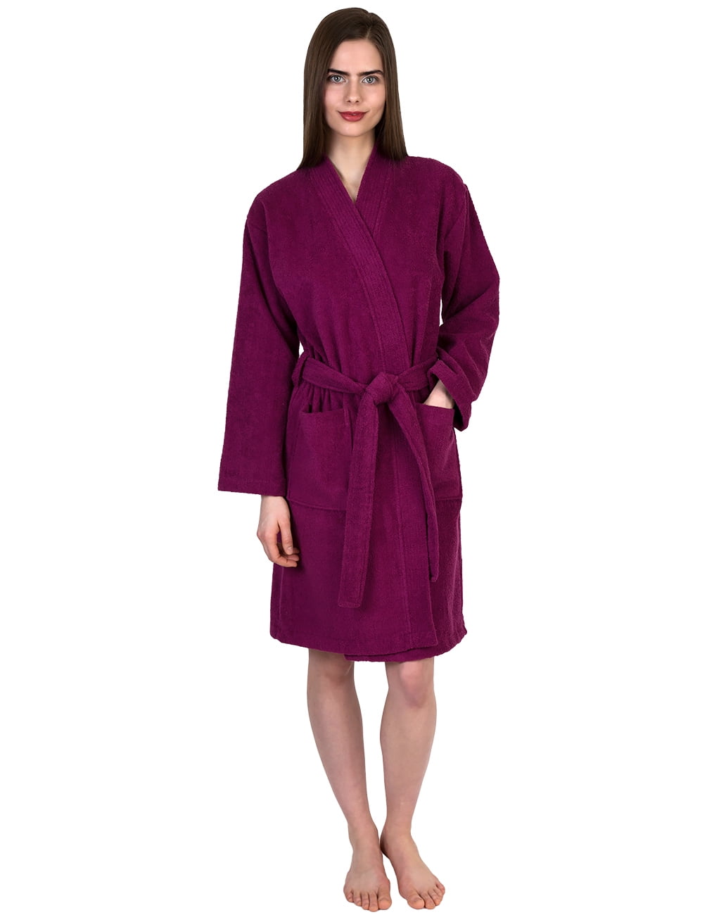 TowelSelections Womens Robe, Premium Cotton Bathrobe, Spa Terry Cloth Robes for Women Medium