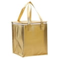 thumbnail image 4 of Minkissy Shopping Insulated Bag Non Woven Fabric Golden 1Pcs 14.6x13x11.8in, 4 of 8