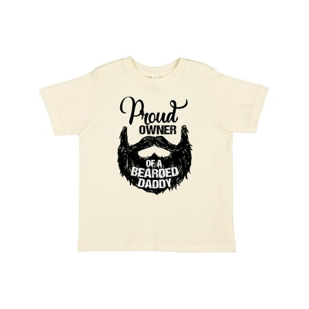 

Inktastic Proud Owner of a Bearded Daddy Gift Toddler Boy or Toddler Girl T-Shirt