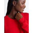 thumbnail image 4 of Joyspun Women's Fleece Drop Shoulder Sleep Top with Long Sleeves, Sizes XS-3X, 4 of 5