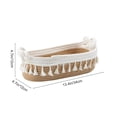 thumbnail image 3 of Fasiaou Makeup Perfume Holder Organizer Macrame Decorative Woven Rope Basket Boho Decor Cosmetics Desk Storage Baskets for Dresser Skin Care Lotions Essential Oils Dorm Room Essentials,A, 3 of 6