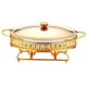 thumbnail image 2 of Plato de frotamiento perfecl para catering juego completo de chafer acero inoxidable dorado, 2 of 8