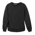thumbnail image 1 of Sudadera negra lisa con capucha para mujer y hombre, suéter de algodón polar SG, 1 of 9