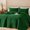 Dark green, variant on 2/3PCS Quilt Cover Bedspread ( 1 Quilt+1 Or 2 Pillowcases), Soft And Skin-friendly, Hypoallergenic And Easy To Maintain, Machine Washable Without Deformation