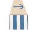 thumbnail image 3 of MKHERT Anchor And Blue White Stripes Table Runner for Kitchen Wedding Party Home Decor 16x72 inch, 3 of 4