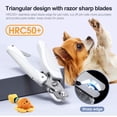 thumbnail image 3 of Dog Cat Nail Trimmers with LED Light, Safety Guard Suitable for Small Medium Large Pet Claws, 3 of 7