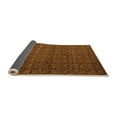 thumbnail image 2 of Ahgly Company Indoor Square Abstract Orange Modern Area Rugs, 8' Square, 2 of 4