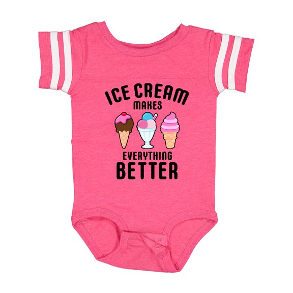 Inktastic Ice Cream Makes Everything Better Boys or Girls Baby Bodysuit