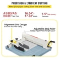 thumbnail image 3 of Cortador de papel industrial VEVOR A3 17 pulgadas 500 hojas ‎Heavy Duty Paper Cutter, 3 of 9