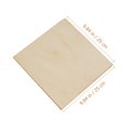 thumbnail image 4 of Shisuyan Unfinished Wood Sheets Natural Wood Color 6Pcs 9.8X9.8X0.08In, 4 of 8