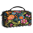 thumbnail image 2 of Herdesigns Colorful Flowers Carry Case Compatible with Nintendo Switch 2017 & Oled 2021, with 20 Game Card Slots, Spring Summer Portable Travel Carrying Case Pouch for Accessories & Games, 2 of 8
