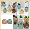 thumbnail image 3 of Shisuyan 2Pcs Decorative Plant Pots Household Flower Pots Multi-function Succulent Pots Flower Supply, 3 of 8