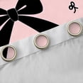 thumbnail image 4 of Homewish Ribbon Bow Tie Black Out Curtains,Girls Kawaii Bowknot Curtains Pack of 2 (42x63 Each),Pink Black Bedroom Curtains For Kids,Breathable Home Decor, 4 of 6