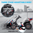 thumbnail image 6 of NEECHIPRO 24V Licensed BMW Electric Go Kart , 400W Powerful Motor Racing with Drift Race Pedal,8mph,White, 6 of 8