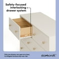 thumbnail image 6 of Storkcraft Texas 6 Drawer Dresser, Frosted Oat with Driftwood, 6 of 8
