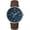 Brown/Silver-Tone/Blue, variant on Timex Unisex Southview 41 Multifunction Blue/Silver-Tone Watch, Tan Leather Strap