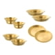 thumbnail image 5 of Platos y cuencos de acero inoxidable, juegos de vajilla, cubiertos, artículos de camping, 8 piezas de oro, 5 of 9