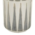 thumbnail image 5 of DecMode 17" White Ceramic Vase with Triangle Patterns, 5 of 8