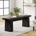 thumbnail image 5 of Tribesigns 47-Inch Wooden Entryway Bench, Black Dining Table Bench with Sturdy MDF Frame for Hallway, Kitchen, Bedroom, 5 of 5
