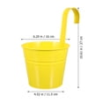 thumbnail image 4 of 5PCS Iron Metal Bucket Planter Garden Patio Outdoor Hanging Planter Pot, 4 of 8