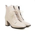 thumbnail image 5 of B91xZ Bottes pour Femmes Automne Neige à Enfiler Imperméables, Blanc 8, 5 of 5