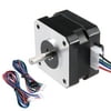 Unique Bargains Stepper Motor 42 Bipolar 16mm 0.315NM 1.5A 3.6V 4 Lead Cable for 3D Printer