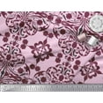 thumbnail image 3 of Soimoi Japan Crepe Satin Fabric Moroccan Damask Printed Craft Fabric by The Yard 42 Inch Wide, 3 of 3