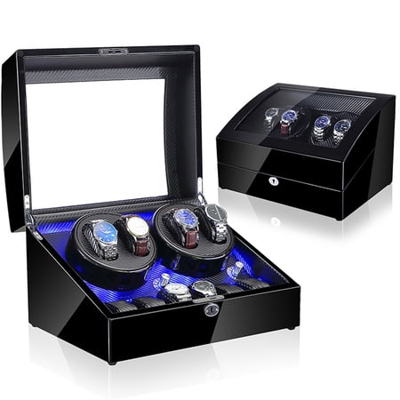 5 MODES 4+6 Watch Winder for Automatic Watches Chain Motor Wooden Rotary Shaker Watch Accessories Box Watches Storage Collector