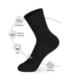 thumbnail image 4 of Anewi Diabetic Socks, Extra Wide Socks for Men, Loose Fit Non Binding Ankle Socks, Thin Seamless Soft Socks for Everyday Wear, 4 Pairs, Multiple Colors, 4 of 9