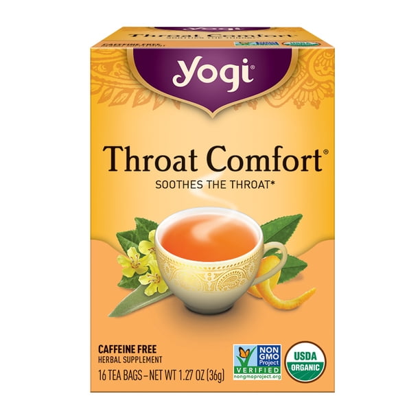 Pack Of 3 Yogi Tea Throat Comfort Tea Tea Bags 16 Ct Walmart Com Walmart Com