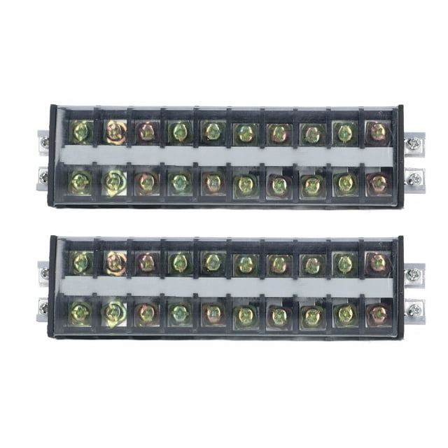 Terminal Block,2 Pcs Terminal Block Screw Terminal Strip Terminal Strip Block Reliable and Durable