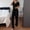 *Black, variant on ClodeEU Women’s Ribbed 2-Piece Loungewear Set, Short Sleeve V Neck Top and High Waist Pants, Soft Casual Pajamas Beige,Women's Plus L