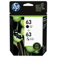 thumbnail image 1 of HP 63 Black & Tri-colour Original Ink Cartridges, 2-Pack (L0R46AN), 1 of 7