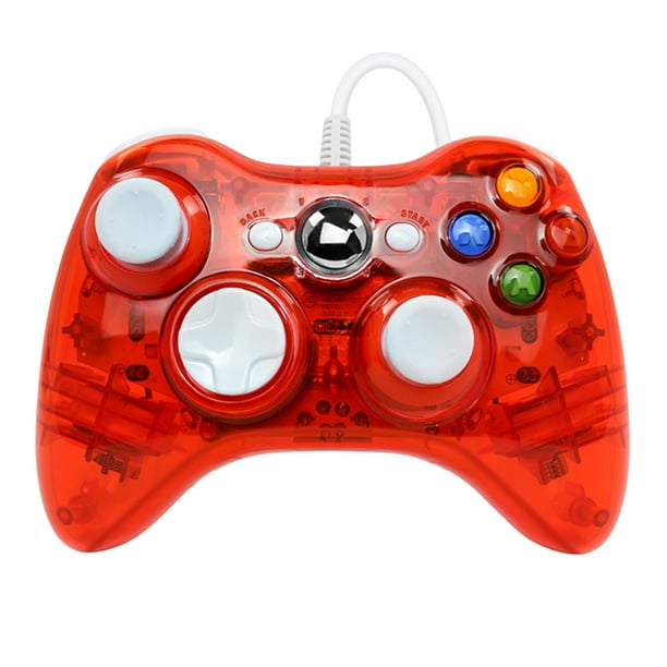 DQrwqpou Controlador Juegos Con Cable USB Joypad Gamepad para Microsoft Xbox 360 (rojo)