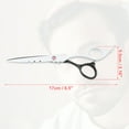 thumbnail image 4 of Vocoste Professional Hair Cutting Shears 6.5 Inch Hair Scissors Stainless Steel Razor Edge Barber Scissors Black White, 4 of 7