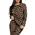 thumbnail image 3 of Conjunto de Pijama para Mujer Shendy Vendy Manga Larga Cuello Redondo con Estampado Transpirable, 3 of 5