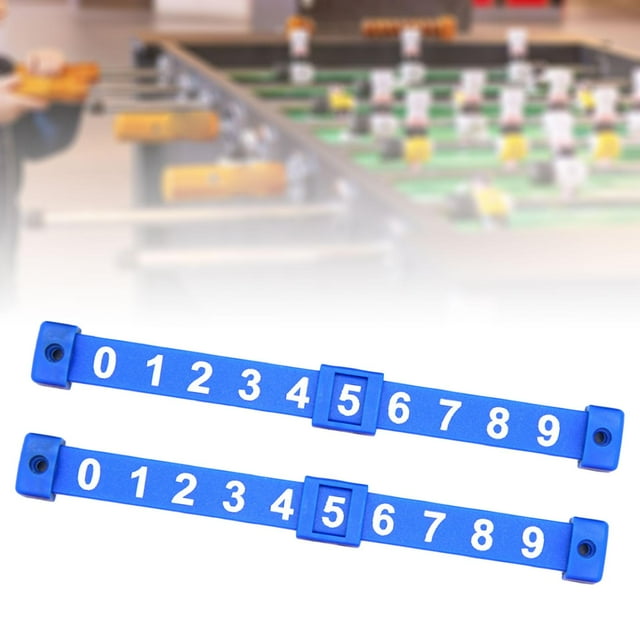 DYNWAVECA 2Pcs Foosball Score Counter Children Score Keepers Foosball Table Scoreboard Blue