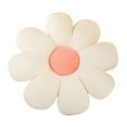 thumbnail image 1 of Cojín con diseño de margaritas y flores, cojín para sofá, mesita de noche, silla de oficina (blanco, 38cm), 1 of 5
