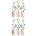 thumbnail image 1 of LIFKOME 6Pcs Wooden Baseball Keychain Pendant for Backpack and Handbag Accessories, 1 of 7