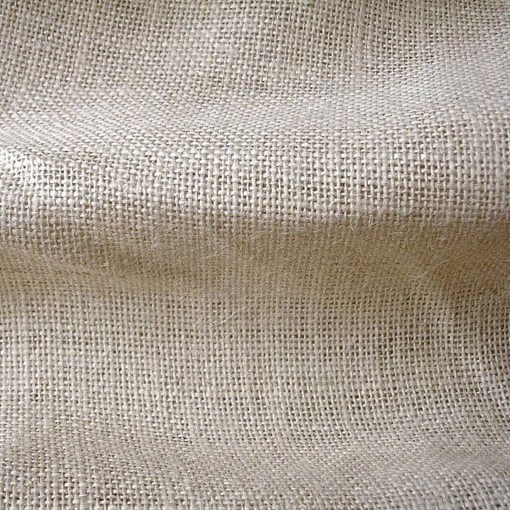 Fabric Mart Direct Light Beige Burlap Fabric By The Yard, 51 inches or 129 cm width, 3 Continuous Yards Beige Burlap Fabric, Burlap Upholstery Fabric, Curtain Drapery Wholesale Burlap Fabric