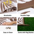 thumbnail image 4 of Alfombra Ilead para patio exterior, 244 x 305 cm, impermeable, color marrón, 4 of 9