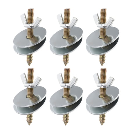 LEORX 6pcs Pet Cage Tools Metal Silver for Bird Cage Care