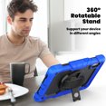 thumbnail image 4 of For Lenovo Tab M9 9.0 inch 2023 TB-310XU/TB-310FU, 360 Rotating Shockproof Cover with Stand, Screen Protector, Shoulder Strap, Blue, 4 of 7