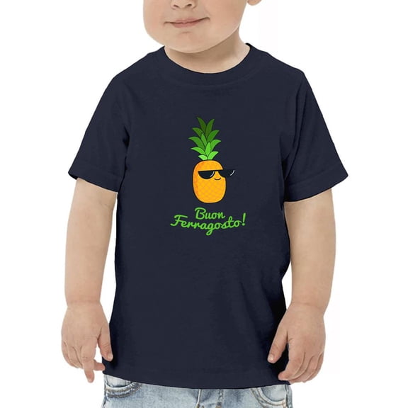 Buon Ferragosto Cool Ananas T-Shirt Toddler -Image by Shutterstock,  2 Toddler