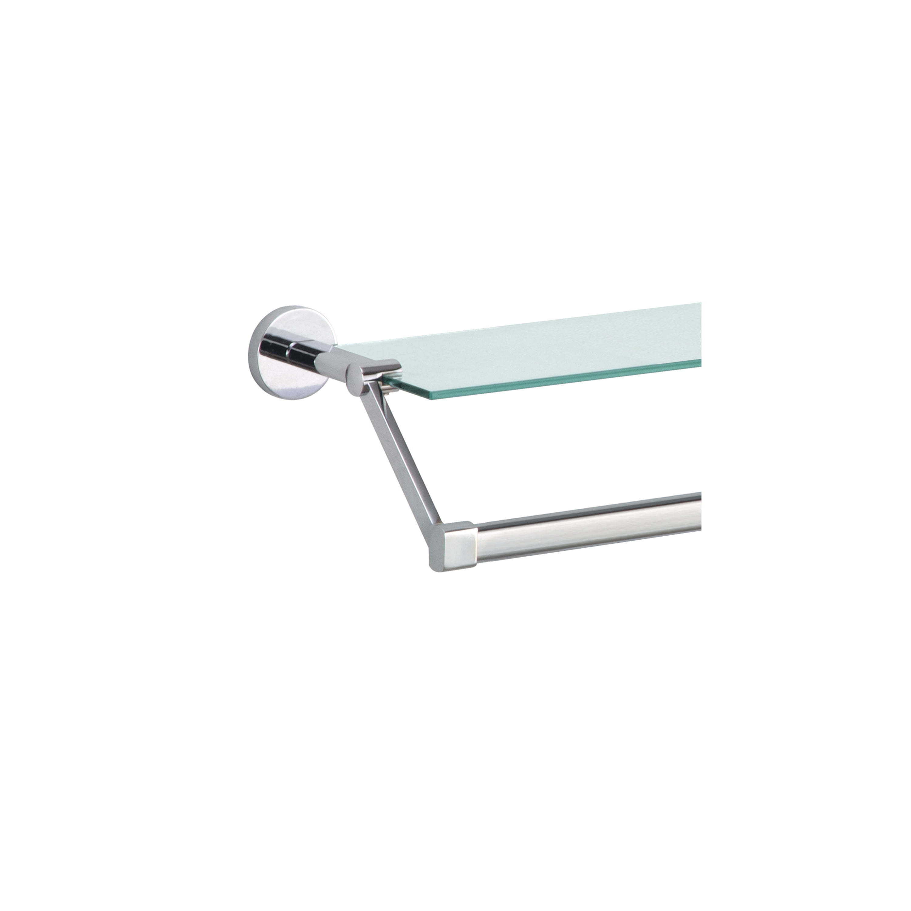 Organize It All Hanging Glass Shelf with Towel Bar Walmart