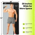 thumbnail image 4 of Extra Wide Yoga Mat for Men Women (72"L x 36"W) Non Slip Fitness & Exercise Mat with Alignment Marks for Yoga, Pilates, Floor Workouts, 4 of 7