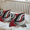 thumbnail image 5 of Abstract Twist Art Outdoor Pillow Covers Pack of 2 Black and Red Classic Match Modern Art Waterproof Throw Pillow Covers Decorative Cushion Cases for Patio Garden Tent Balcony Couch 16x16 inch, 5 of 8